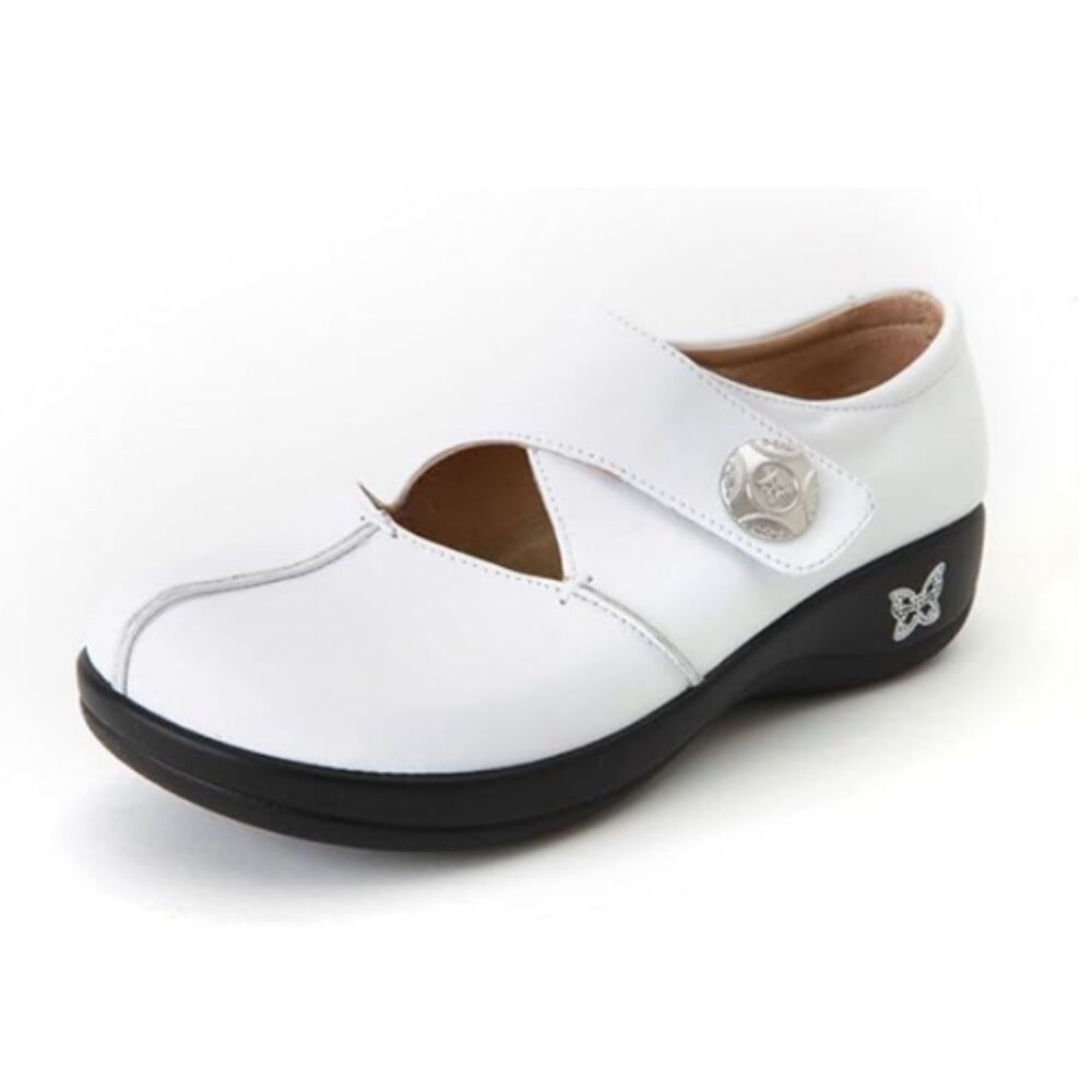Alegria Kai 600 White Leather Mary Jane Orthopedic Clinical Nurse Comfort 39 (9)